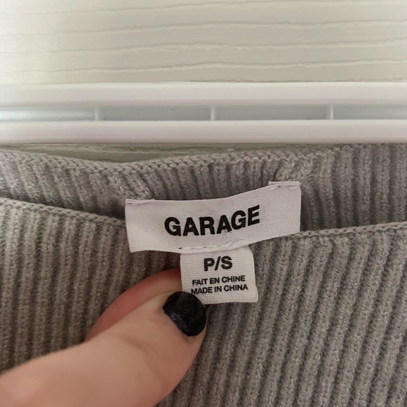 GARAGE OFF THE SHOULDER OVERSIZE BAGGY LONG SLEEVE SWEATER WOMENS US SMALL - Picture 2 of 4